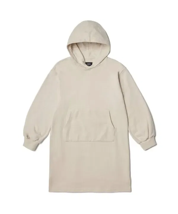 Платье-свитшот с капюшоном, Hooded Sweat Dress, Musinsa Standard Kids, песочный — фото 2