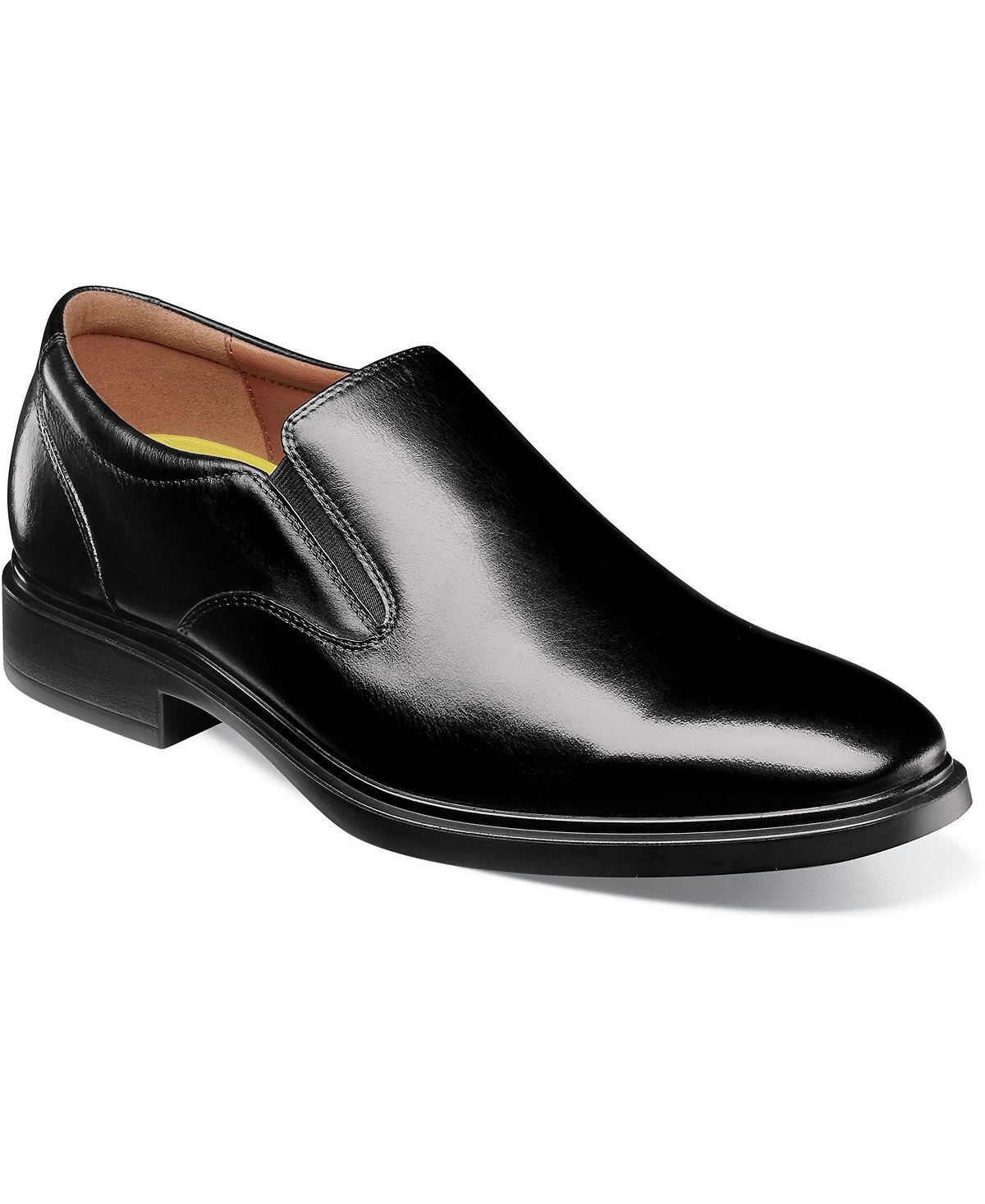 Мужские водонепроницаемые туфли без шнурков forecast с простым носком Florsheim, черный — фото 2