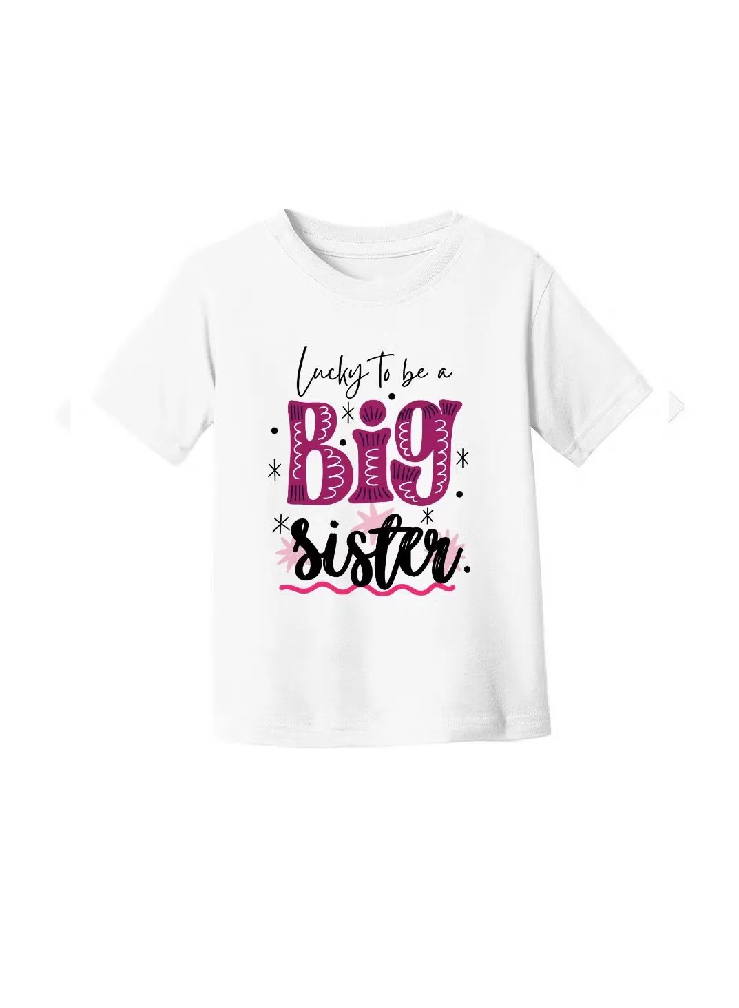 Футболка с принтом для будущей старшей сестры Big Sister Printshop4Me, белый — фото 3