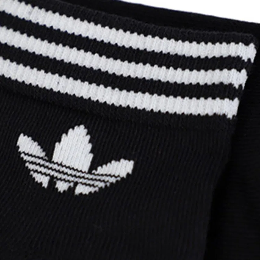 Носки с логотипом Adidas Originals, 3 пары, Black — фото 3