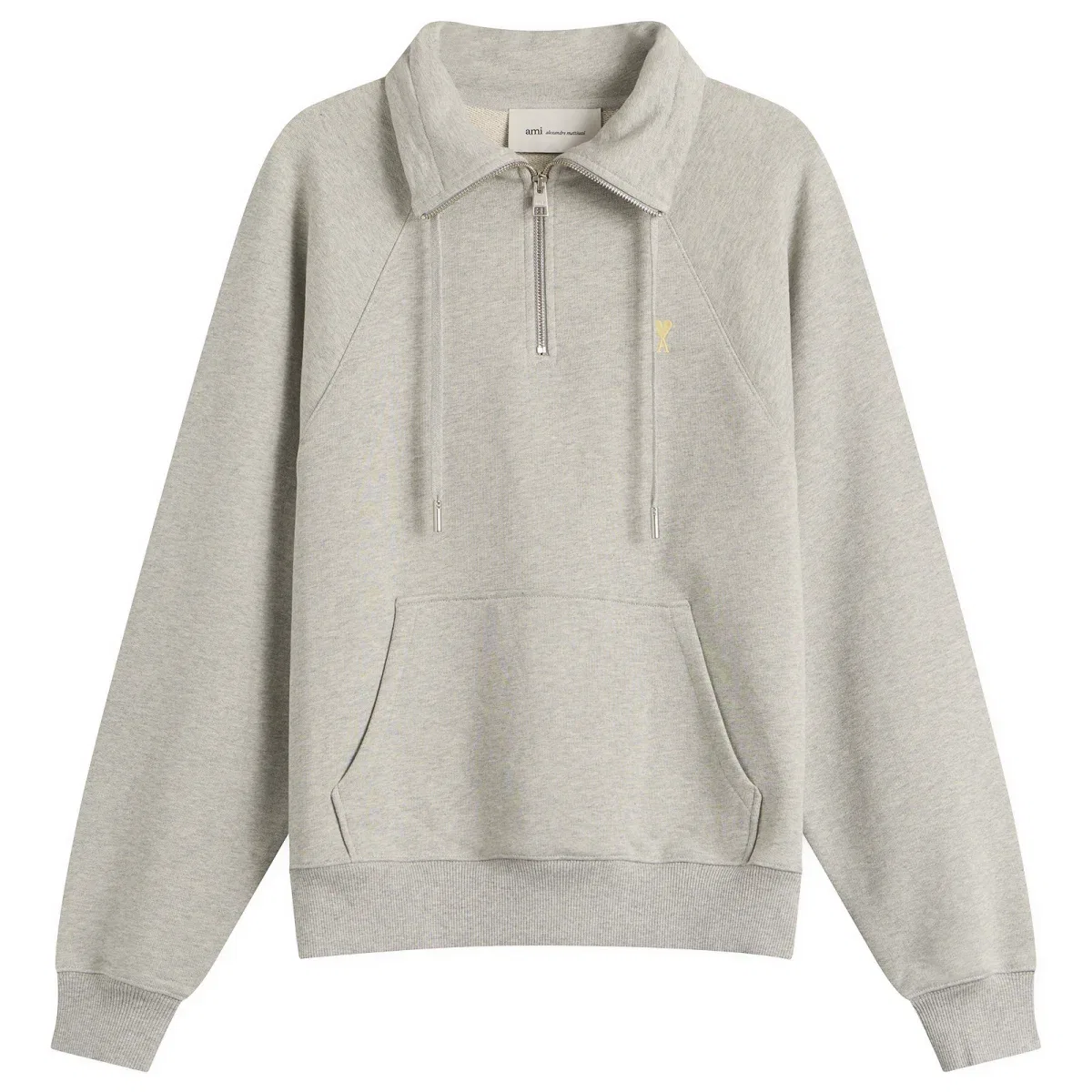 Свитшот с молнией Adc Zip Up Ami Paris, Gris Chine Clair