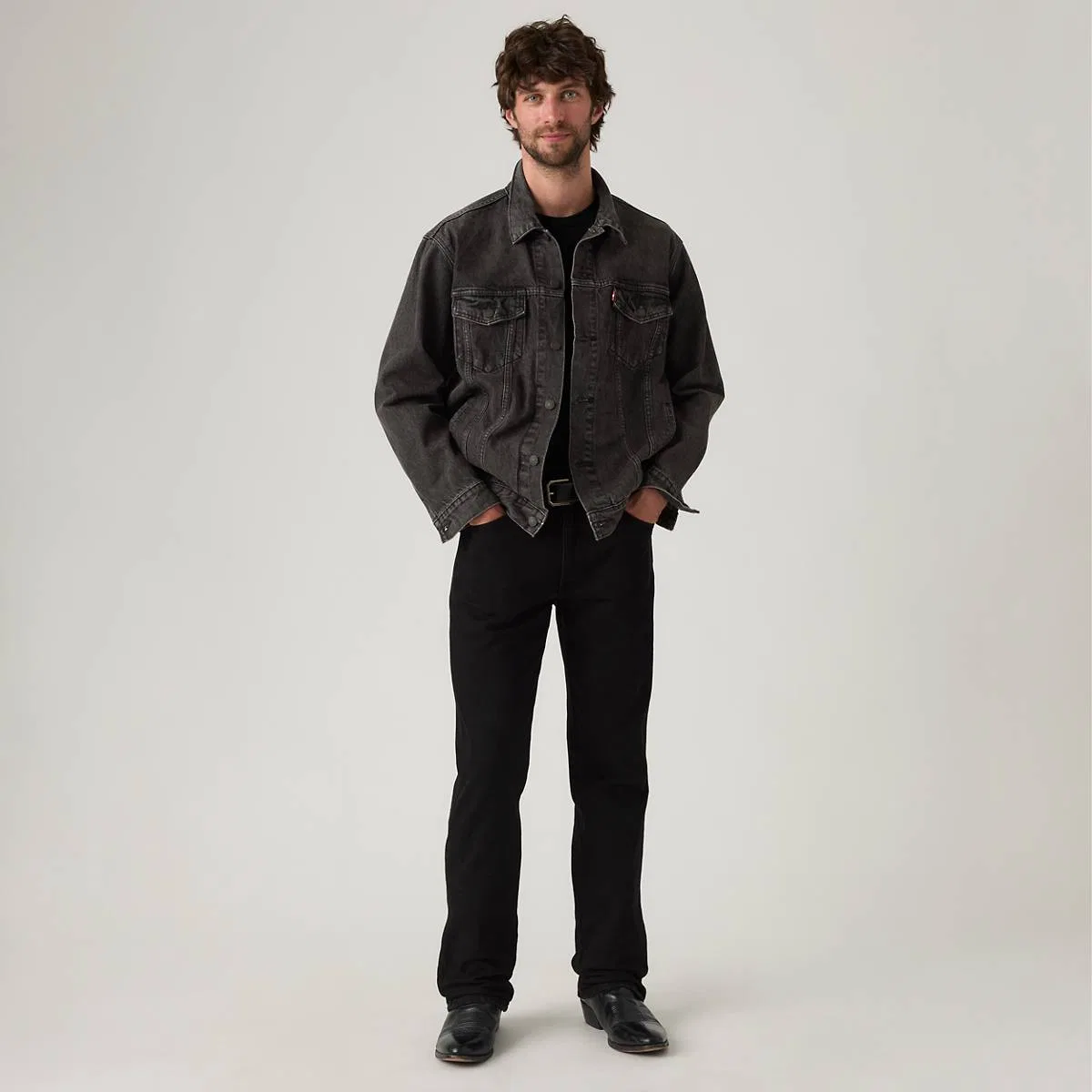 Джинсы 537 Western Bootcut для мужчин Levi's, Run The Road Rinse - Black