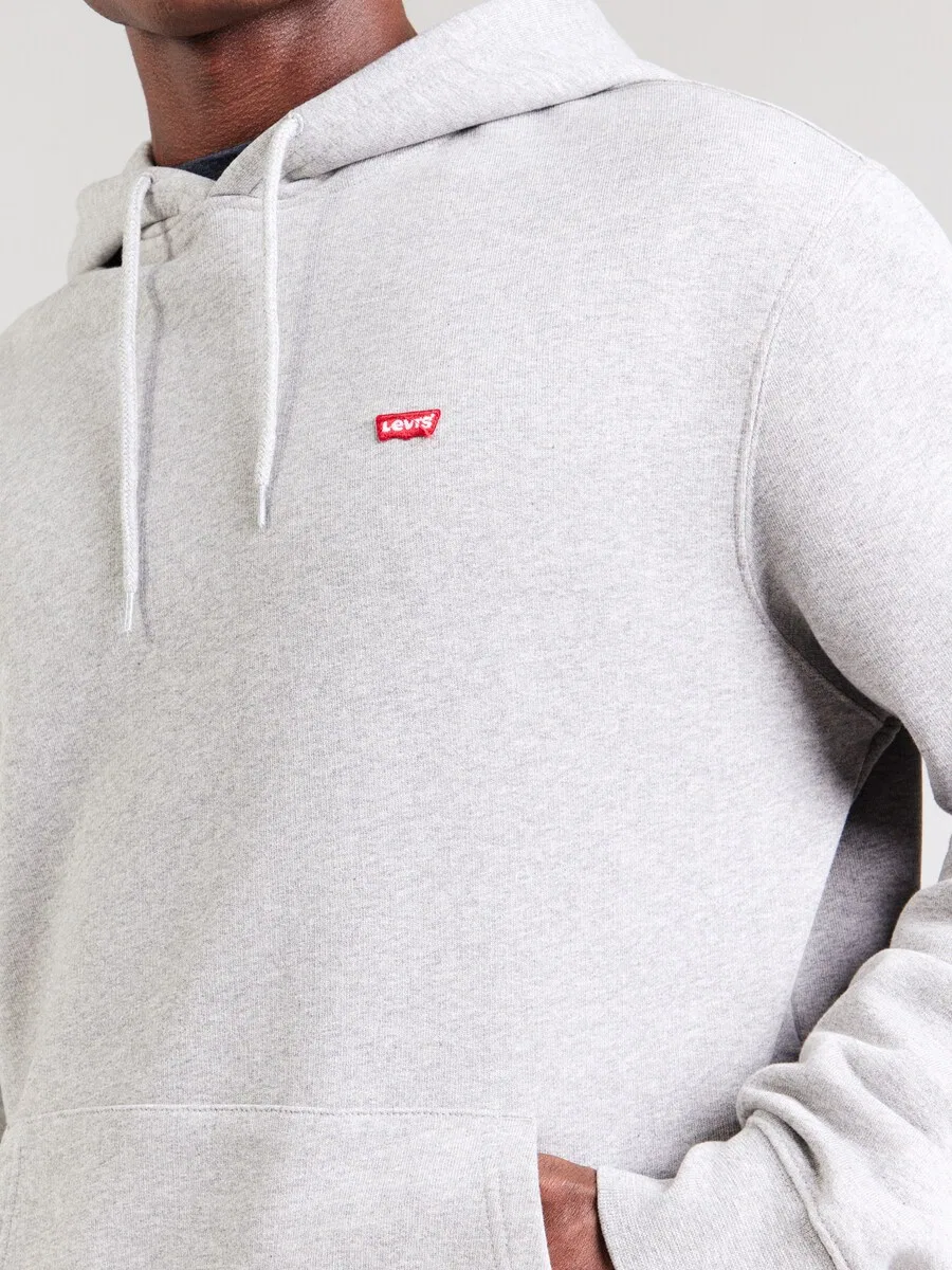 Толстовка LEVI'S стандартного кроя «Original Housemark» светло-серого цвета — фото 3