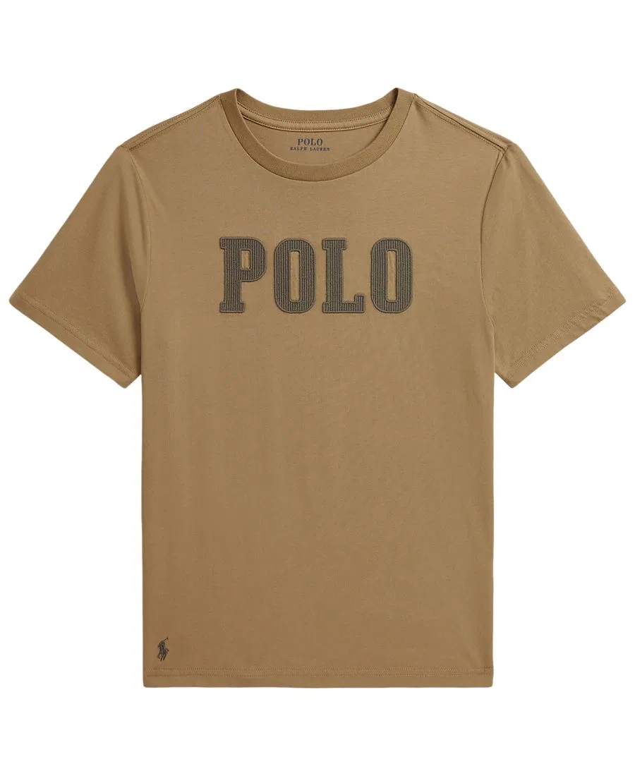 Футболка с коротким рукавом с вышивкой Polo Ralph Lauren, Camel