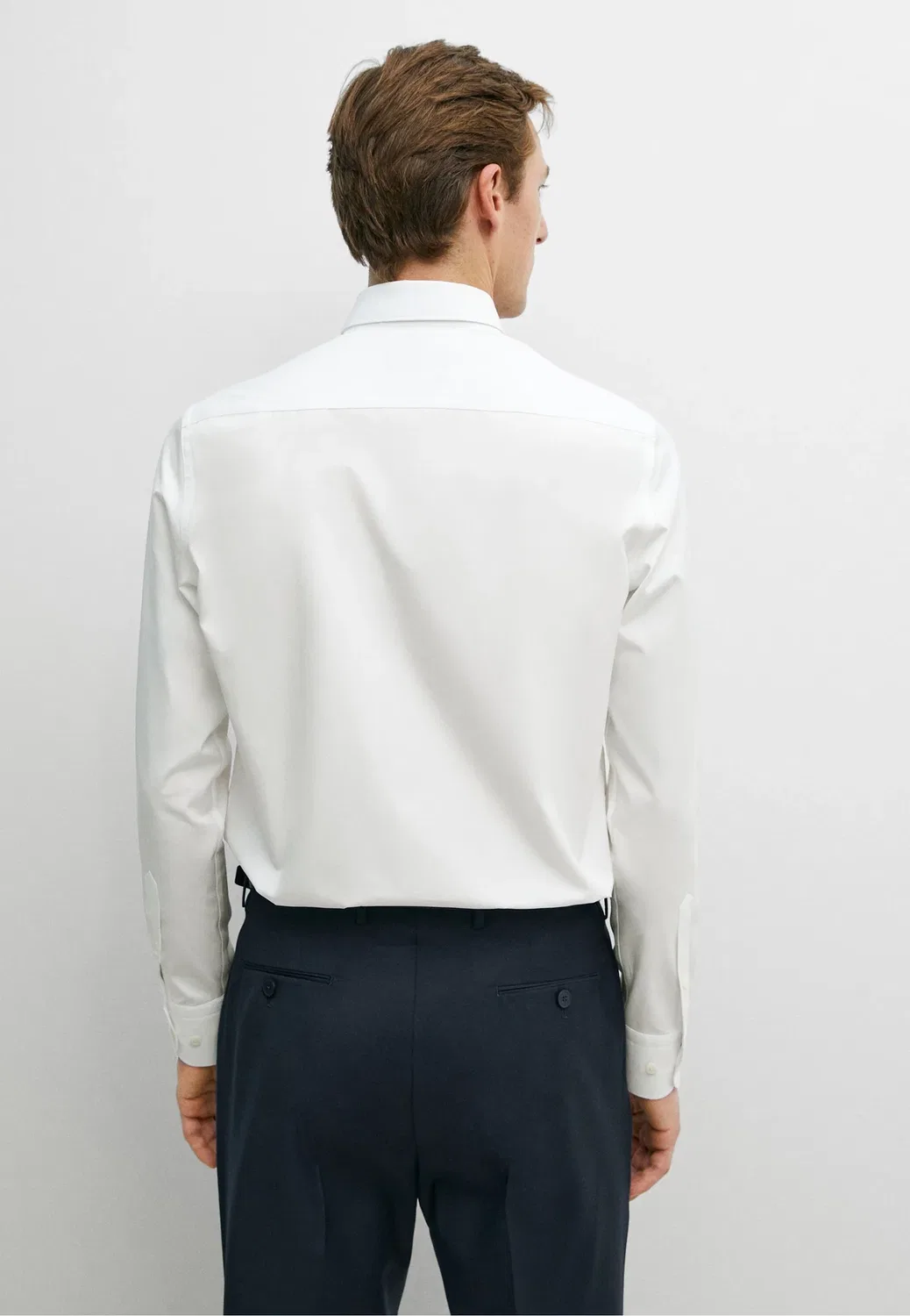 Классическая рубашка Massimo Dutti, White — фото 3
