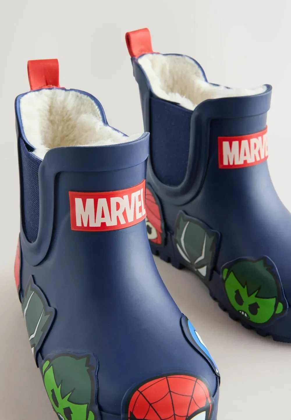 Резиновые сапоги стандартного кроя - Marvel до щиколотки Next, Navy — фото 4