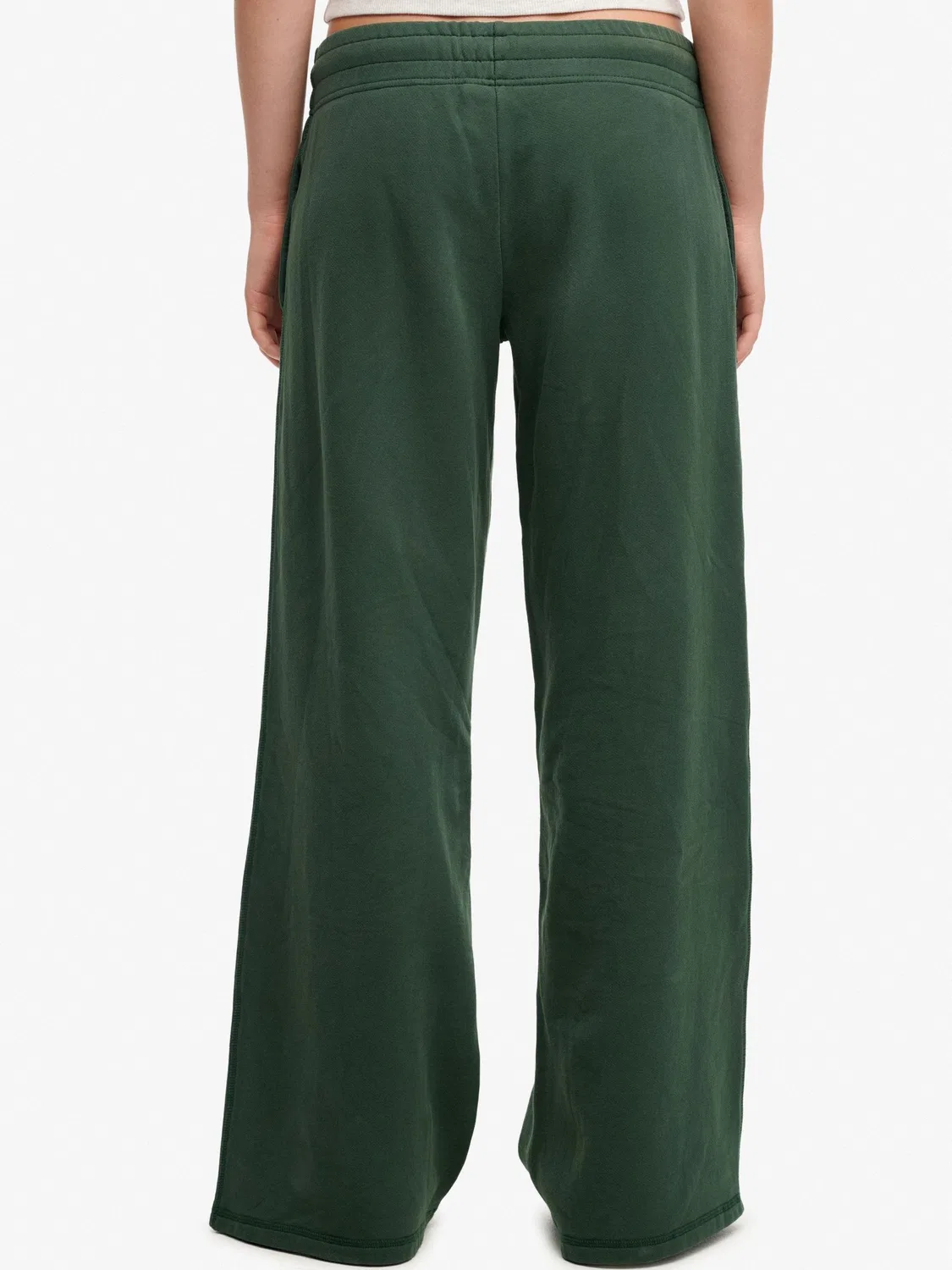 Брюки свободного кроя Mid Rise Baggy Superdry, зеленые — фото 3