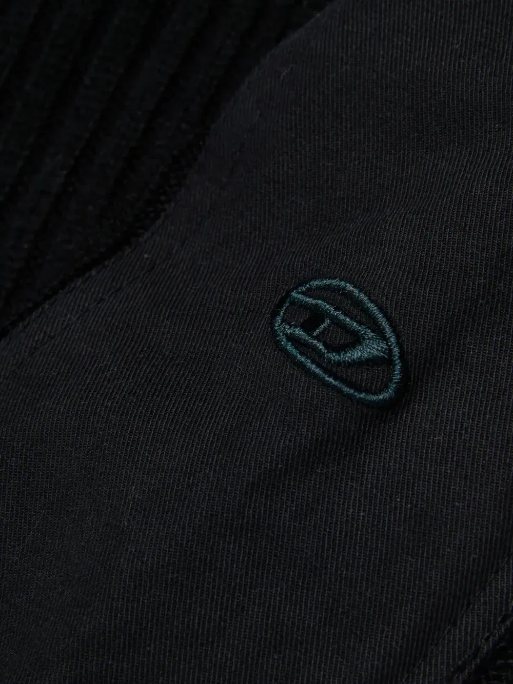Свитер в рубчик с эффектом пертости Diesel Kids, черный — фото 4