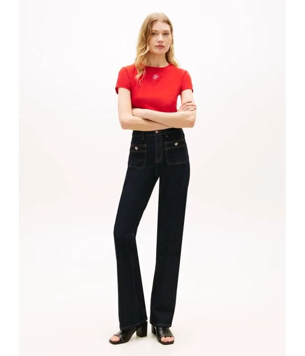 Женская футболка Tommy Hilfiger, красный — фото 2