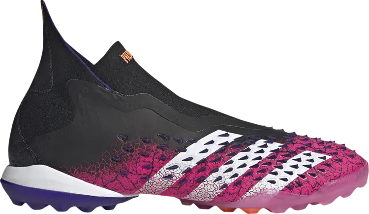 Кроссовки Adidas Predator Freak+ Laceless TF 'Demonskin - Shock Pink', розовый — фото 2