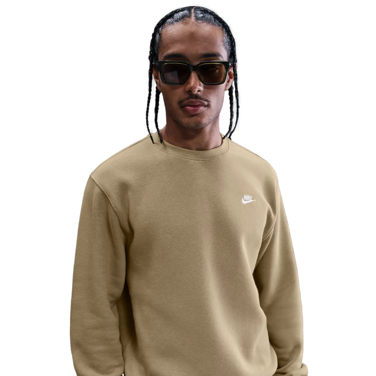 Мужская куртка Club Crew Nike, цвет White/Parachute Beige