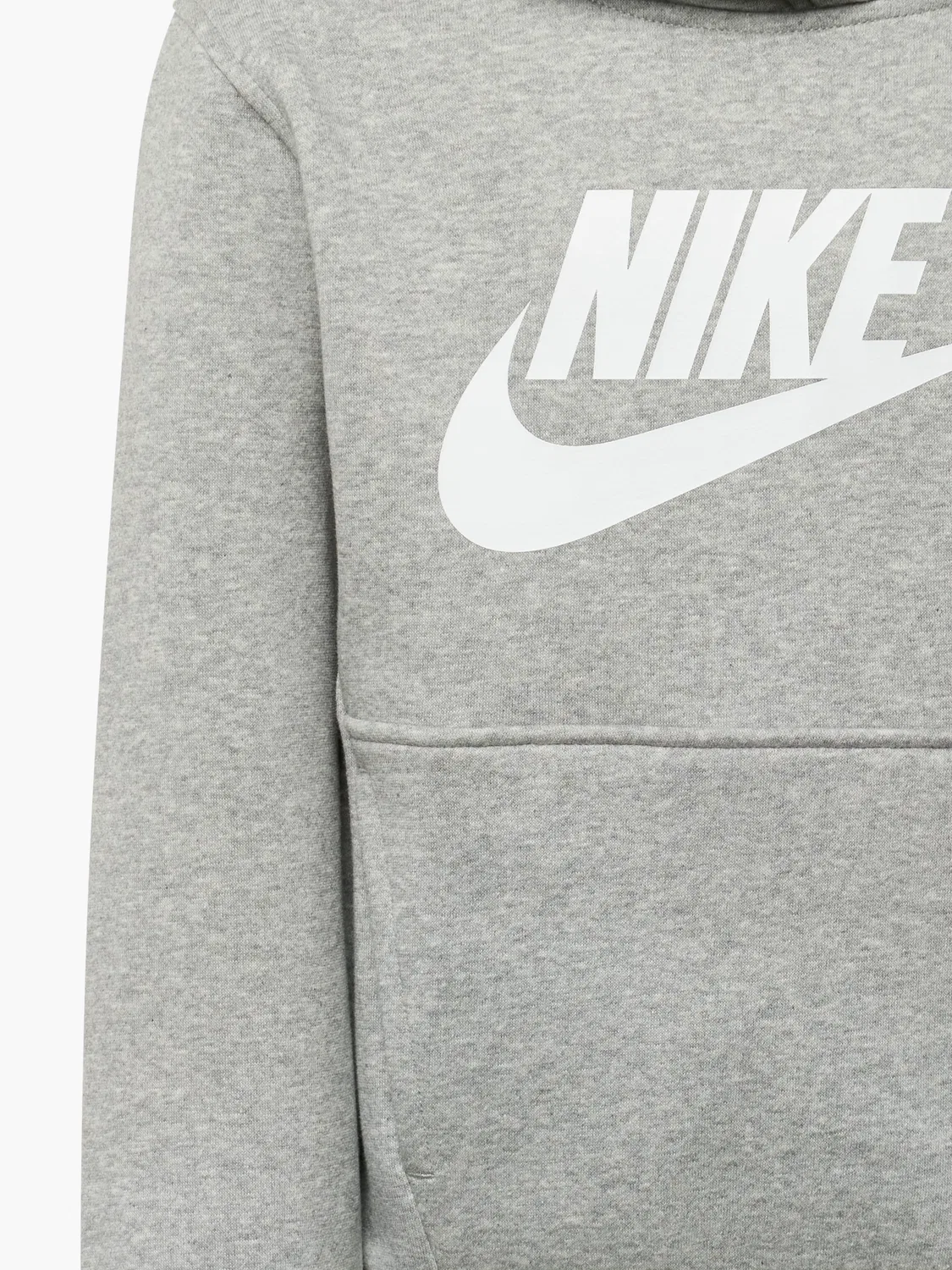 Детский свитшот с капюшоном Nike, серый — фото 3