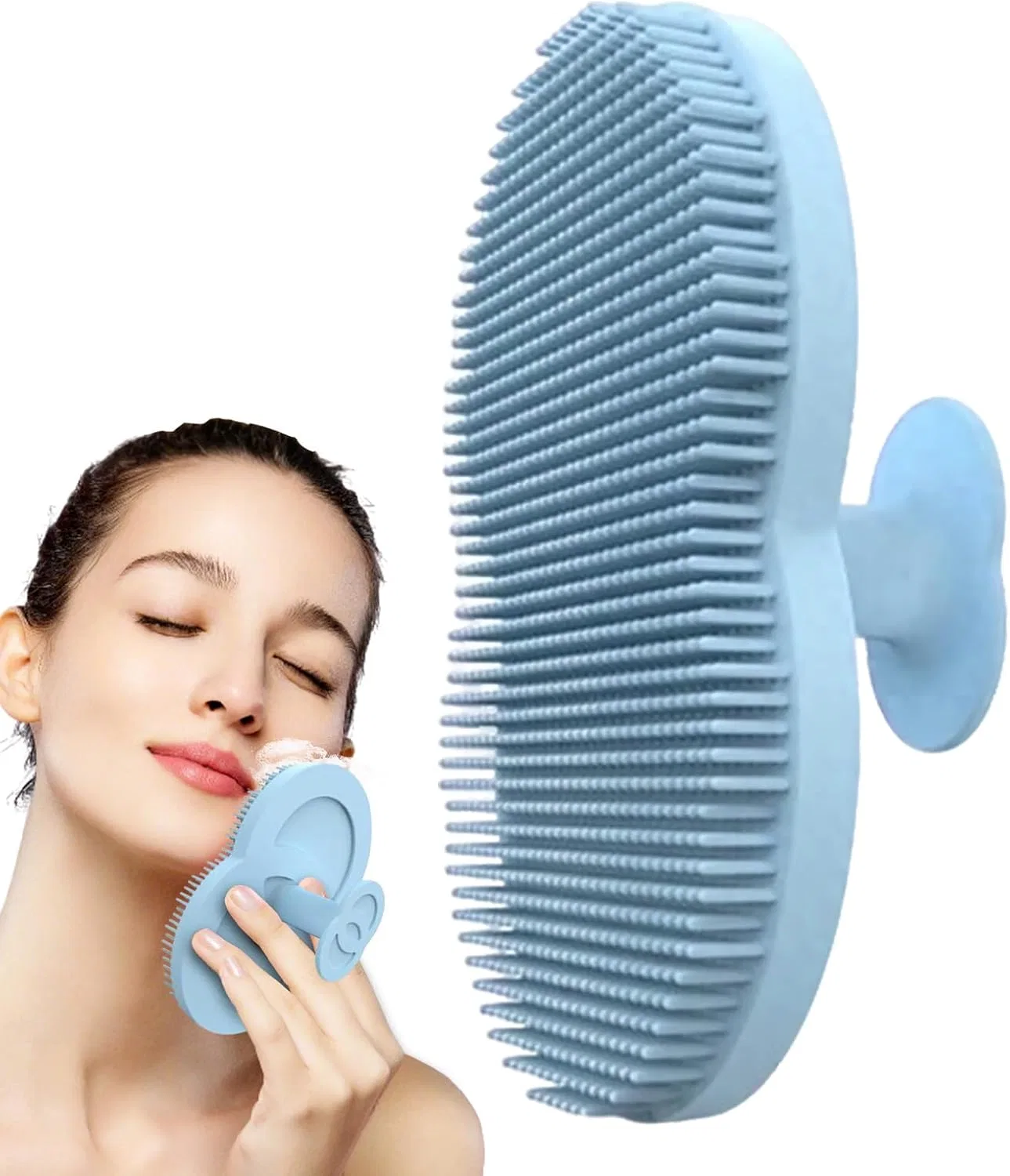 Силиконовая щетка для лица, laxreheye, 1 шт, Blue
