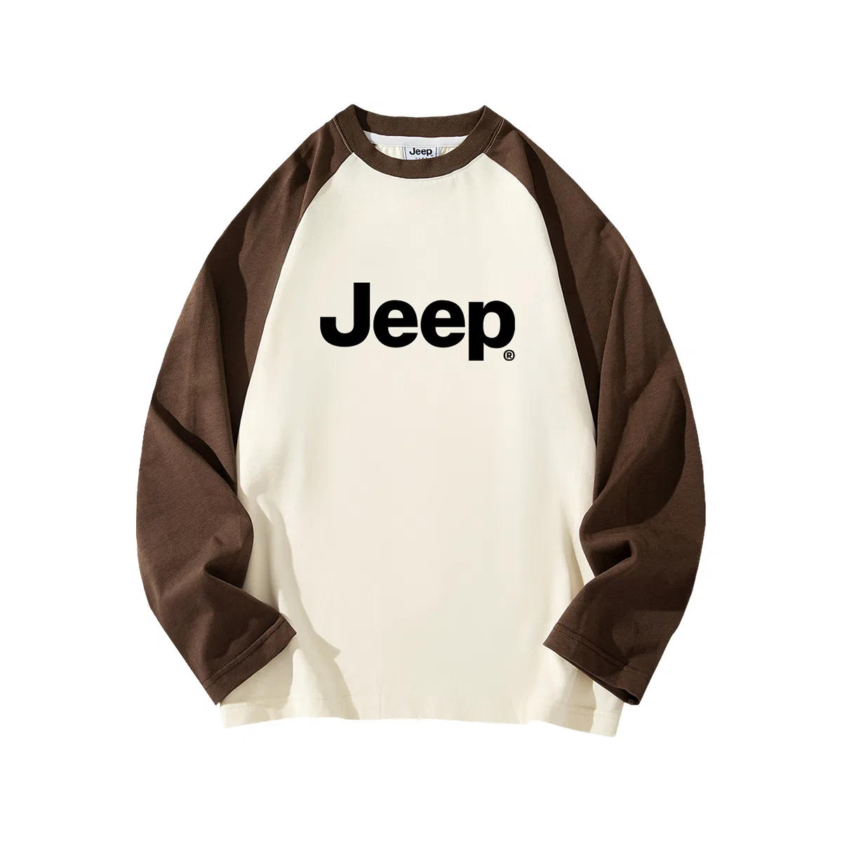 Детская футболка с круглым вырезом, хлопковая, Jeep, молочно-белый — фото 3