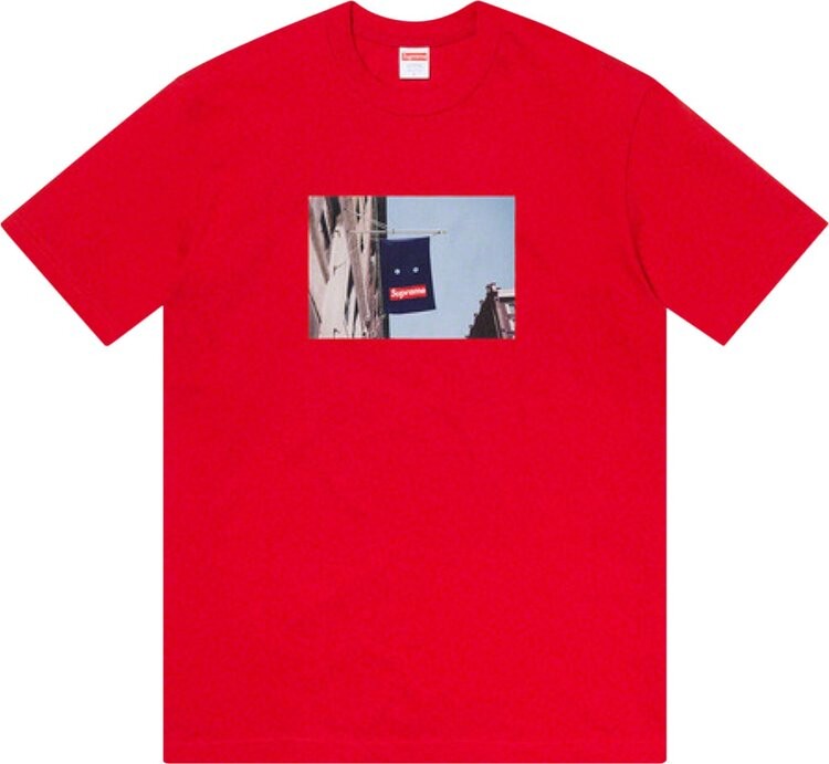 

Футболка Supreme Banner Tee 'Red', красный