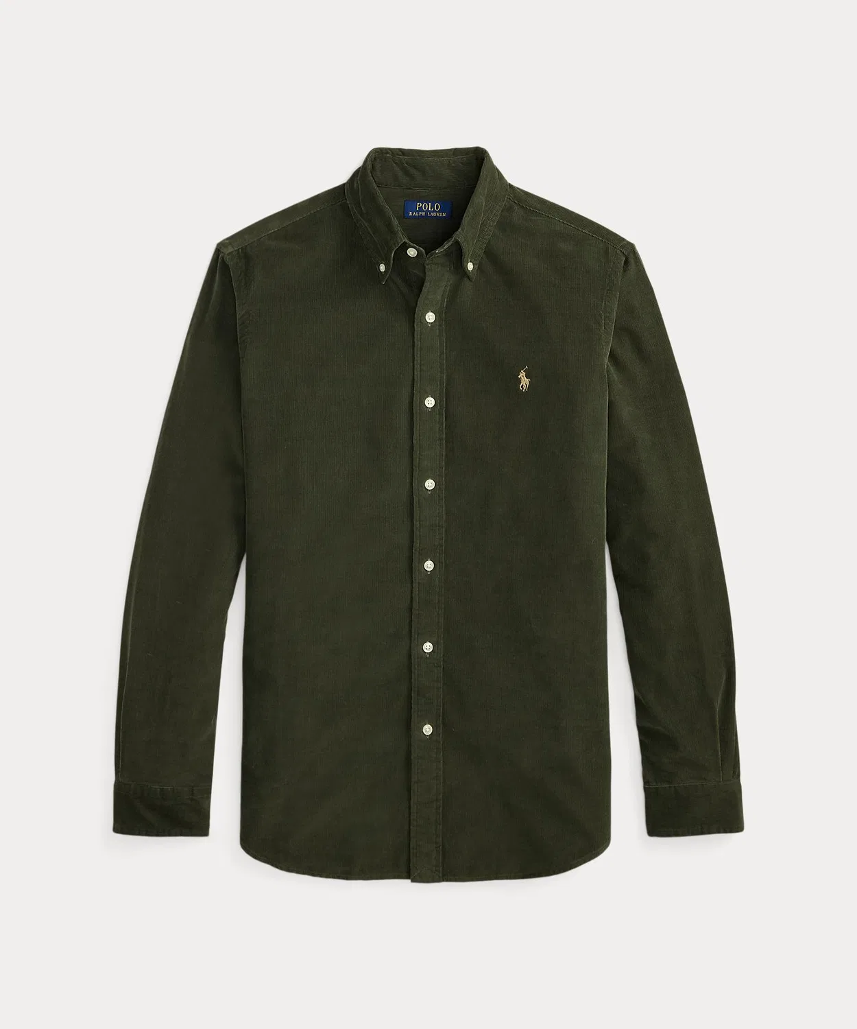 Мужская рубашка из вельвета с длинным рукавомClassic Fit POLO RALPH LAUREN, Green — фото 2