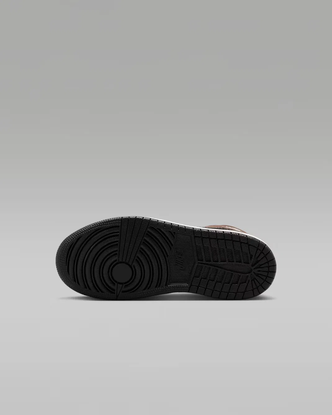 Детские кроссовки Jordan 1 Mid, Black/Palomino/University Red/Phantom — фото 2