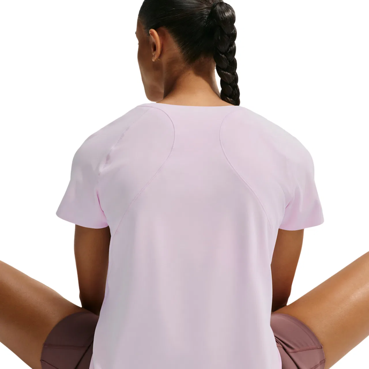 Женская футболка с коротким рукавом Nike Dri-FIT, Pink Rise Bleached Lilac — фото 2