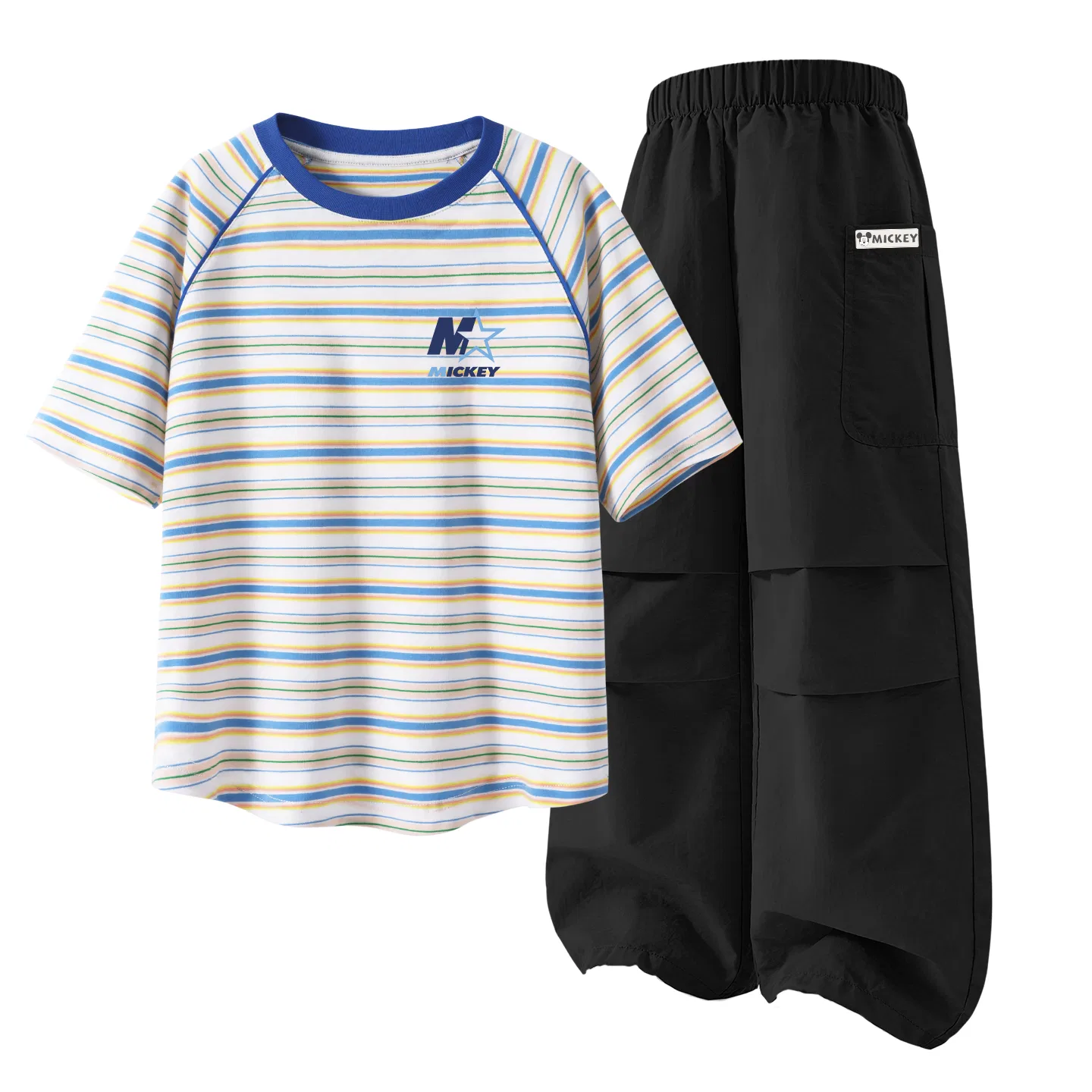 Детский спортивный костюм с полосками, Disney, Blue Stripes Pattern — фото 4