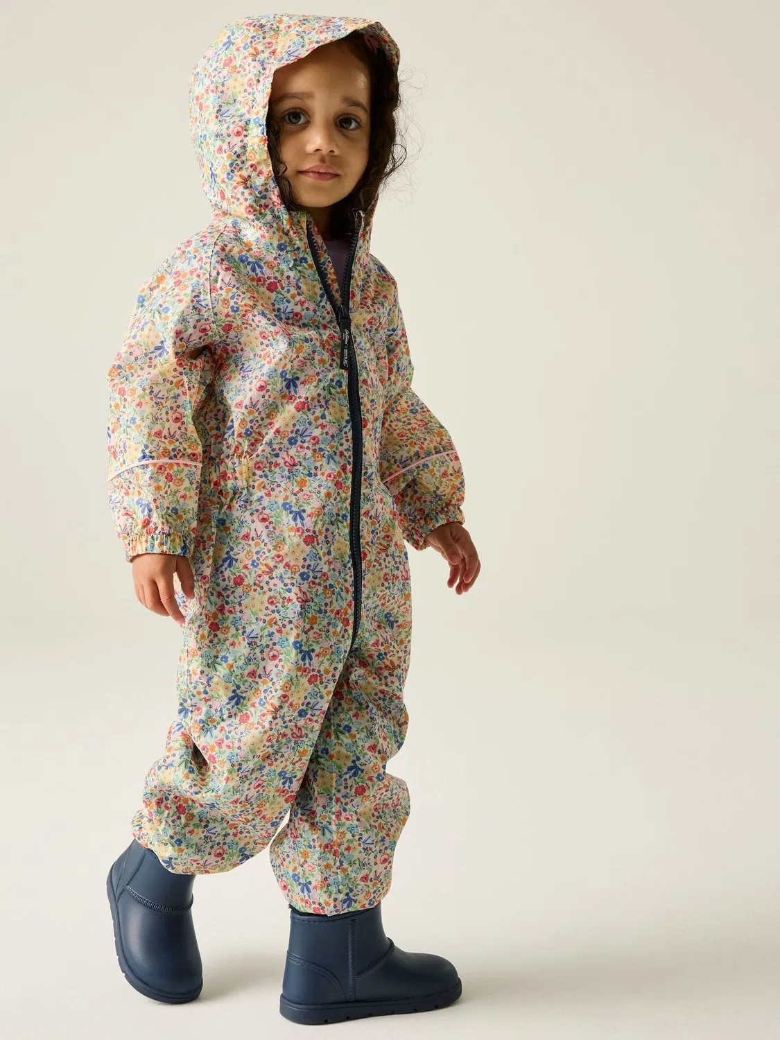Дождевик для девочек Cath Kidston Waterproof Puddlesuit Regatta, натуральный — фото 3