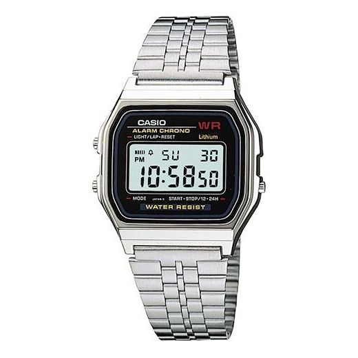 

Часы CASIO Classic Bracelet Unisex Waterproof Mens Silver Digital, серебряный