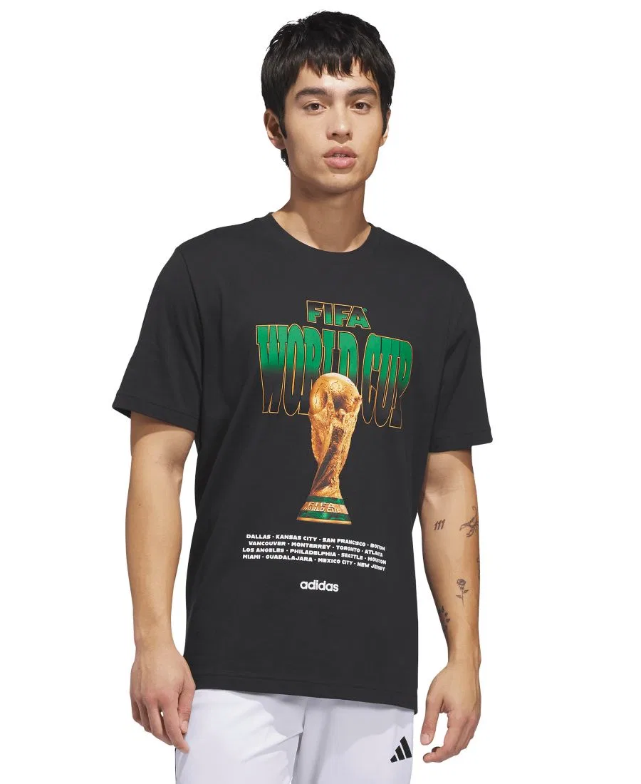Футболка с графическим принтом World Cup 26 Tour adidas, Black