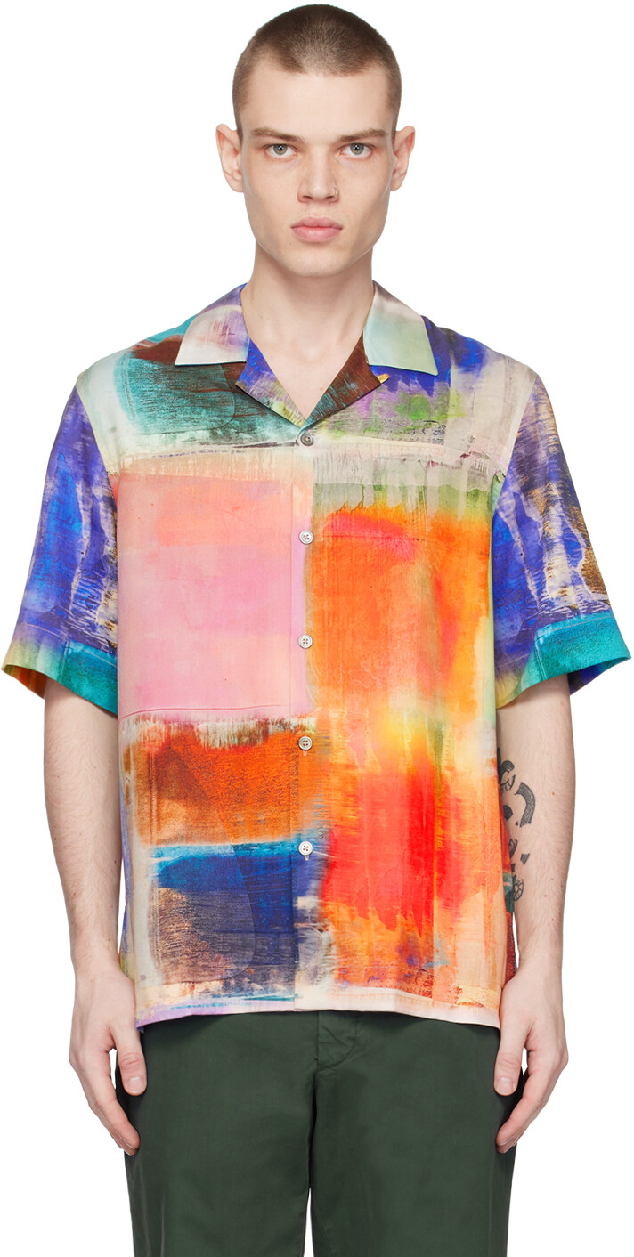 

Рубашка с многоцветным трафаретным принтом Paul Smith