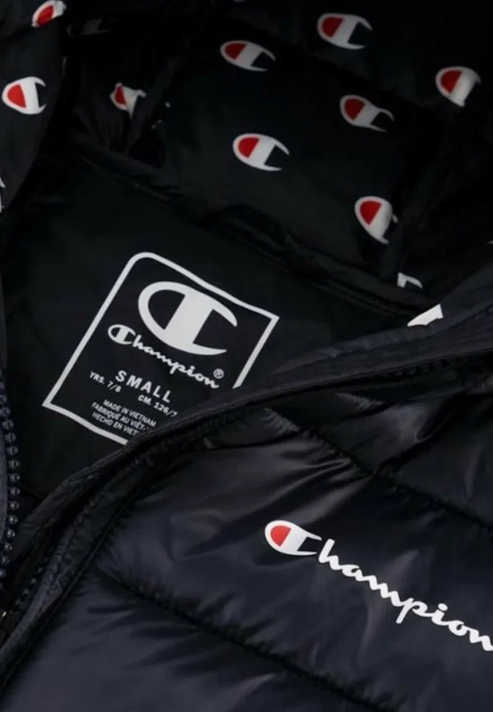 Куртка с капюшоном, цвет kk002 - зимняя куртка Champion, Black — фото 3