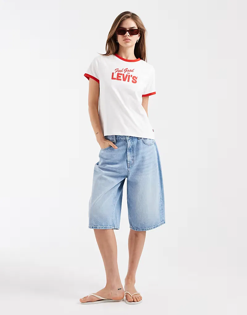 Футболка ringer с графикой Favourite Levi's, белый — фото 2