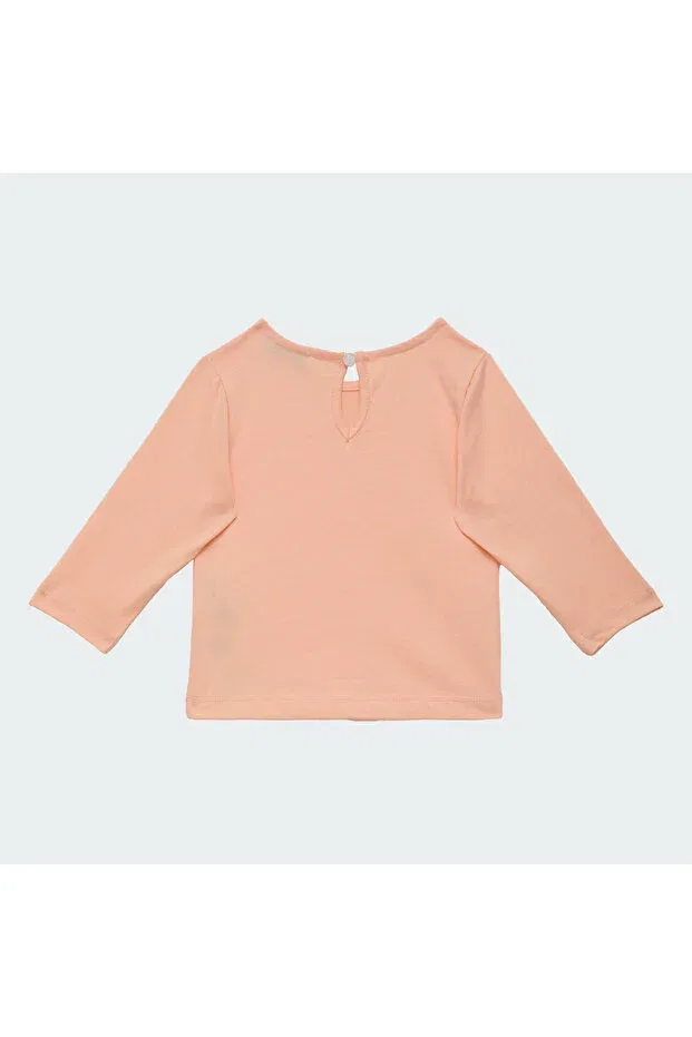 Детское для девочек футболка с длинным рукавом хлопковая Mumuko, Fuchsia — фото 3