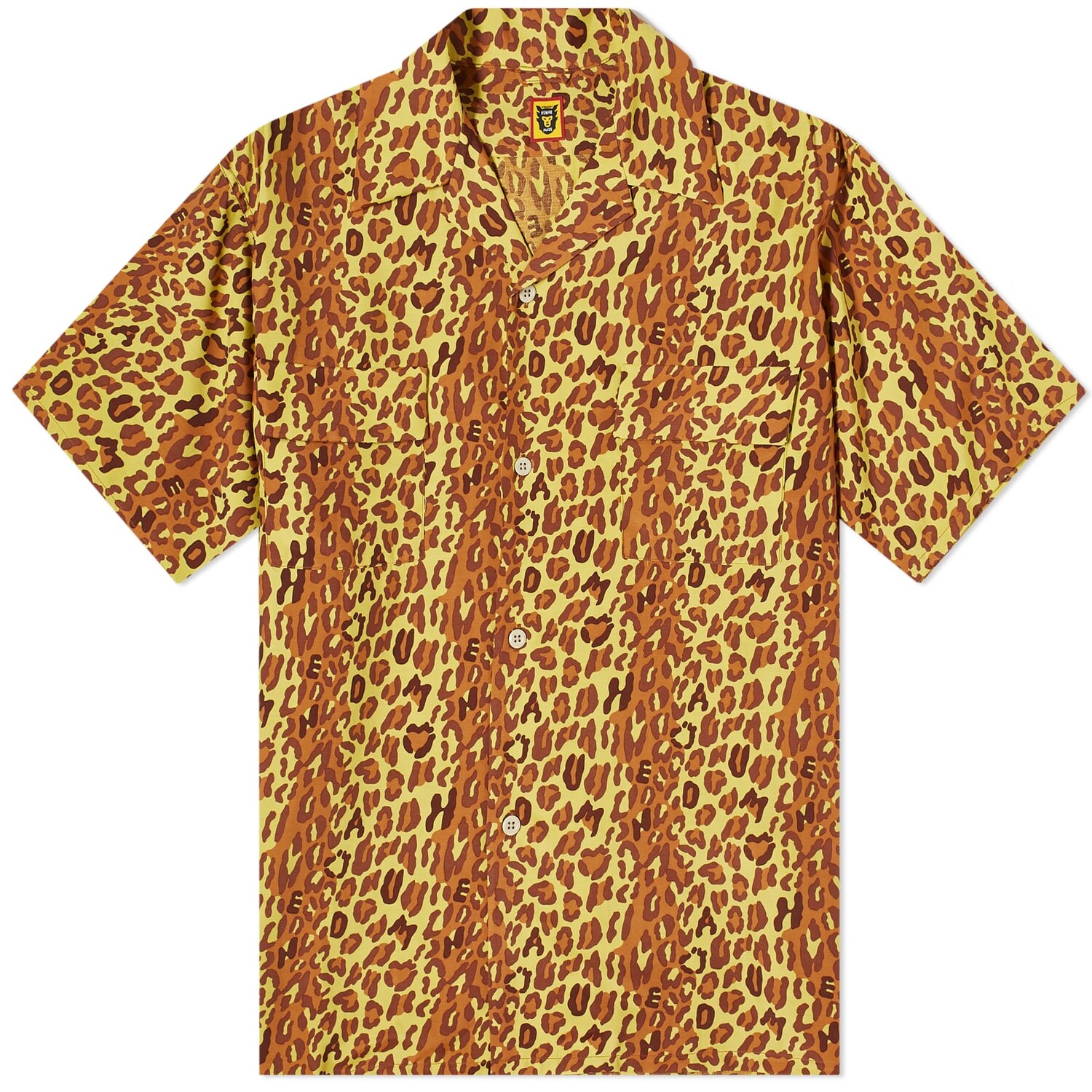 

Рубашка Human Made Leopard Vacation, желтый