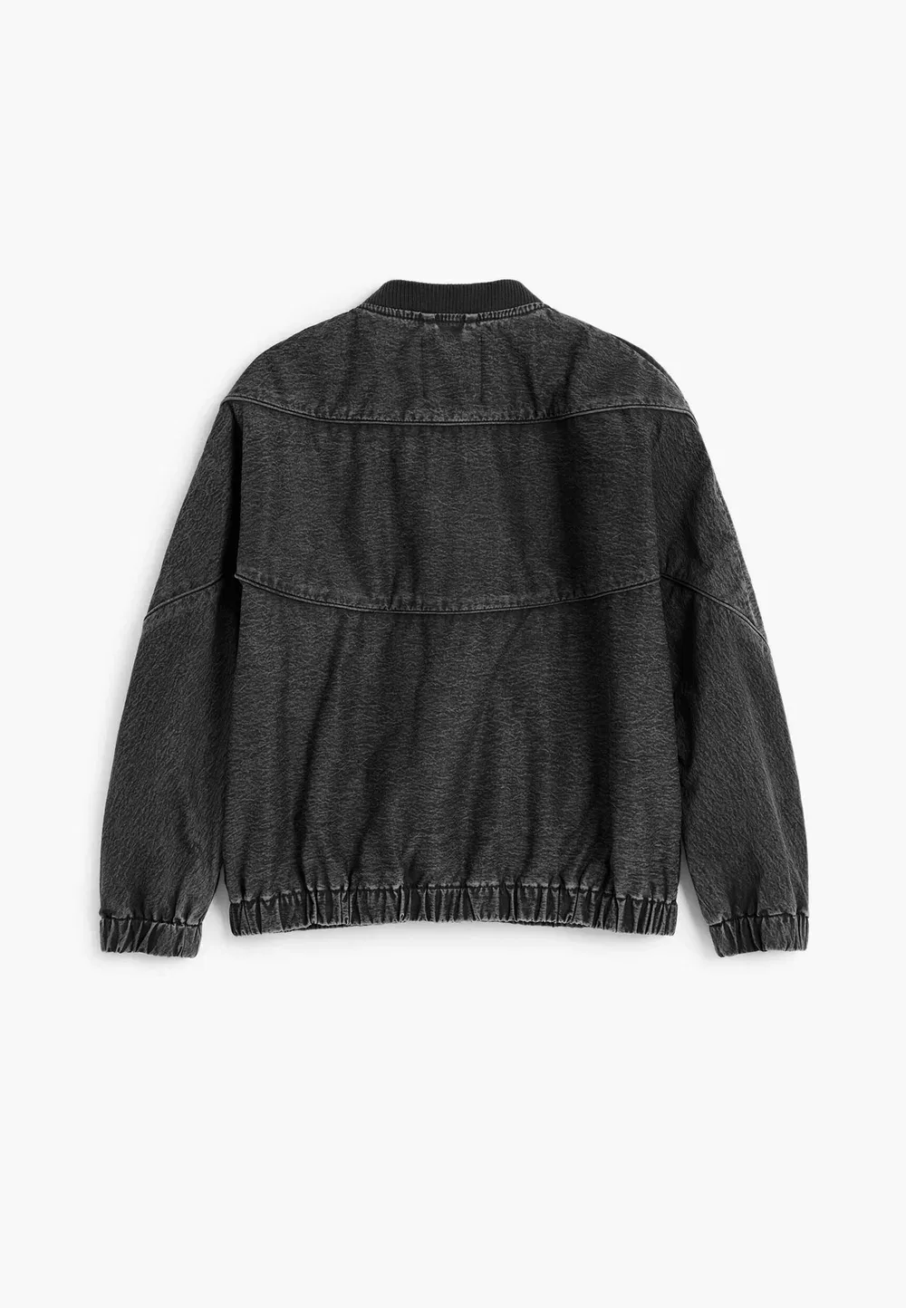Однотонная куртка-бомбер - джинсовая куртка Desigual, Black — фото 3