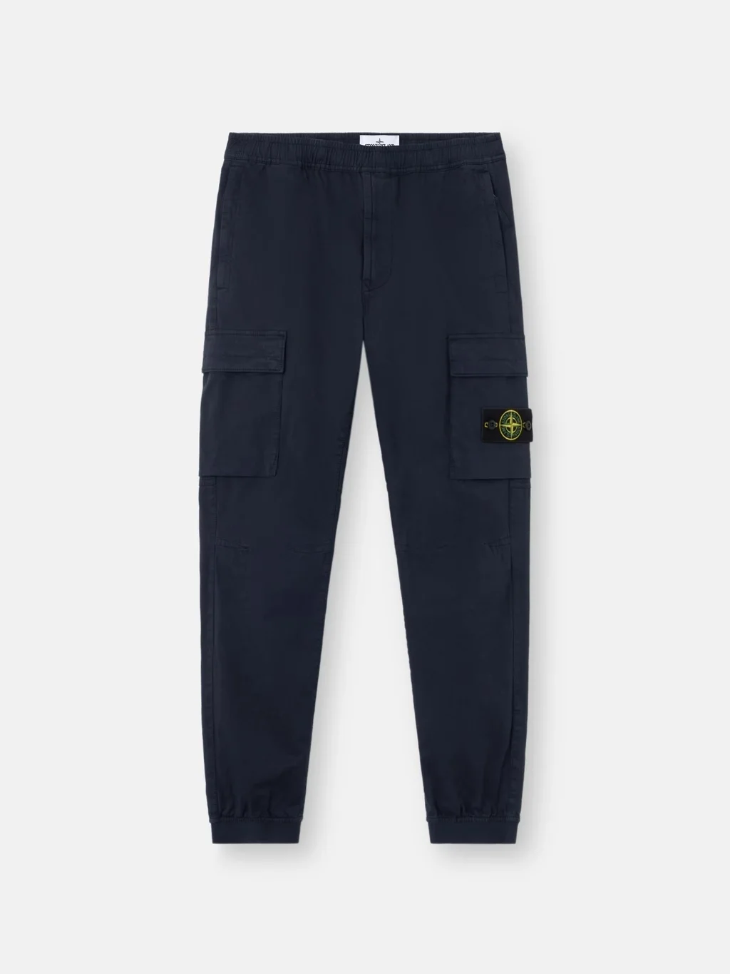 Мужские брюки-джоггеры Stone Island Regular-tapered-fit With Elastic Waist, темно-синий — фото 2