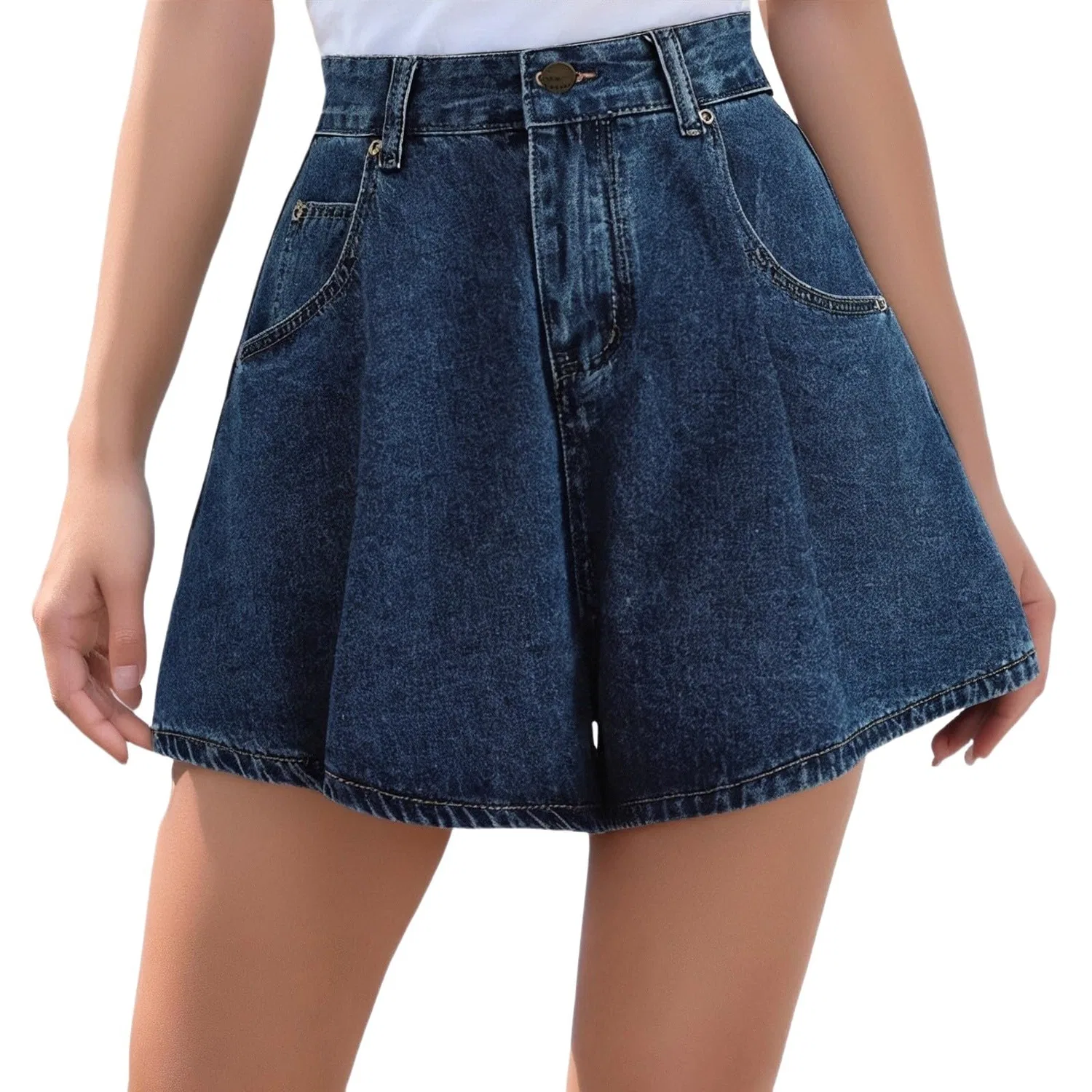 Женские джинсовые шорты с высокой посадкой Jorts, Blue
