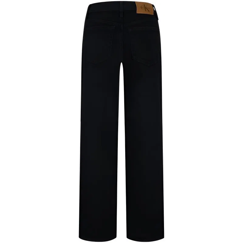 Женские джинсы Wide Leg Calvin Klein, JW4 Denim Black — фото 3
