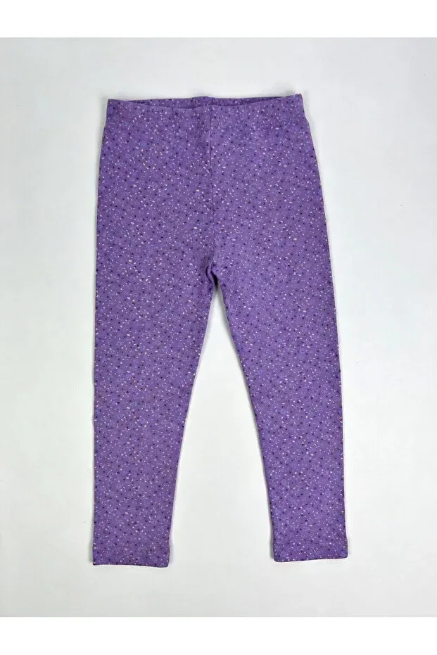 Детский комплект леггинсов для девочек с принтом Incili Tekstil, Pink-Gray-Magenta-Burgundy-Purple — фото 2