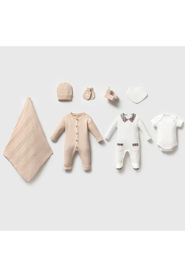 Детский комплект одежды для новорожденных хлопковый Aurelia Baby, Beige