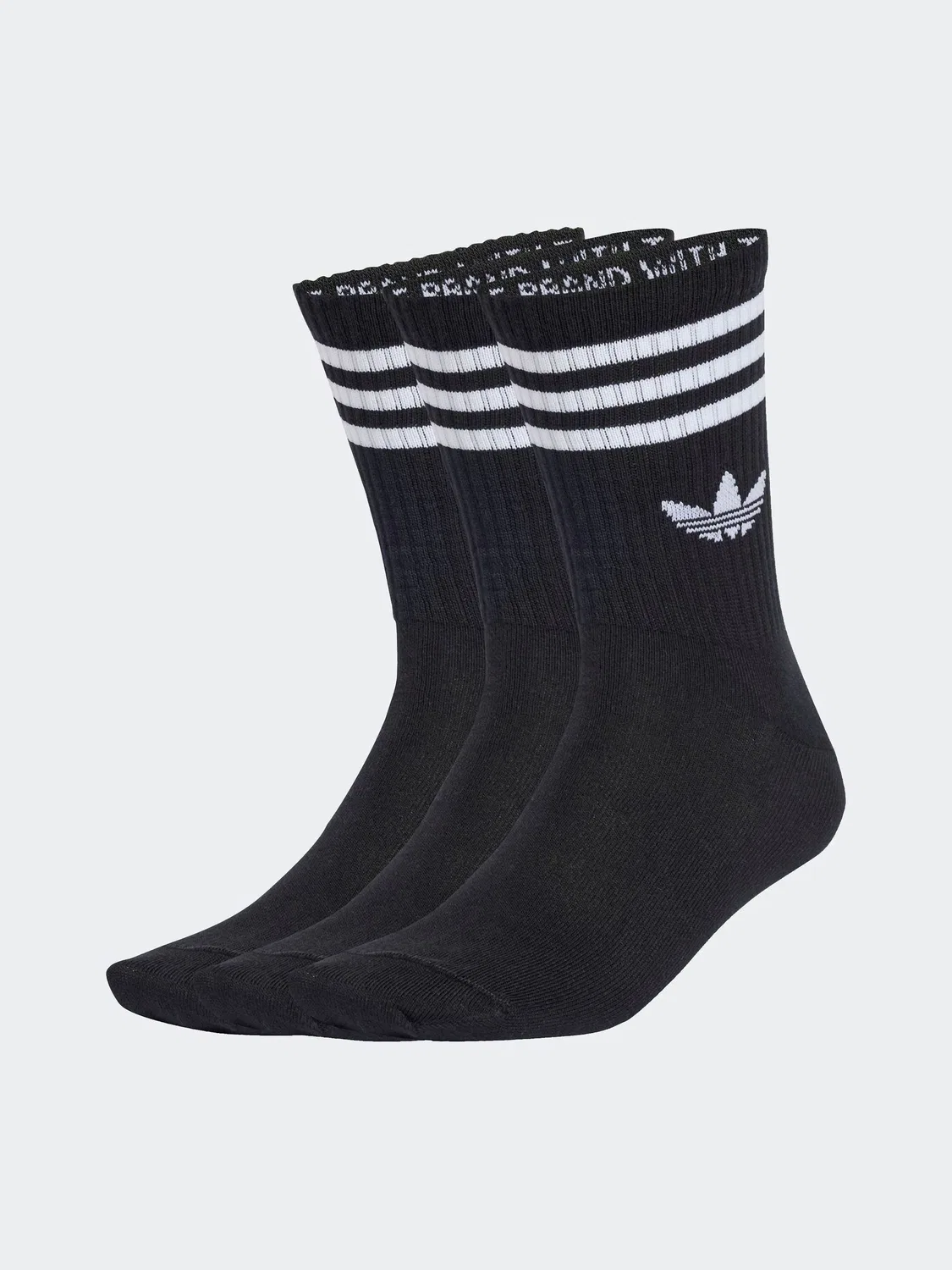 Носки спортивные Crew Three Stripe Socks adidas Originals, черный