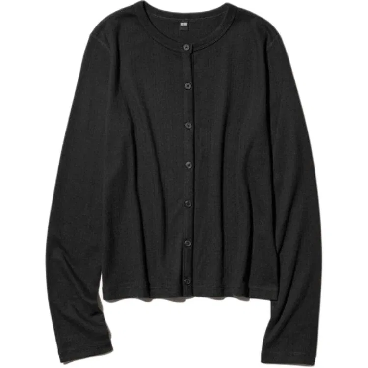 Вязаный топ SS26, UNIQLO, Black