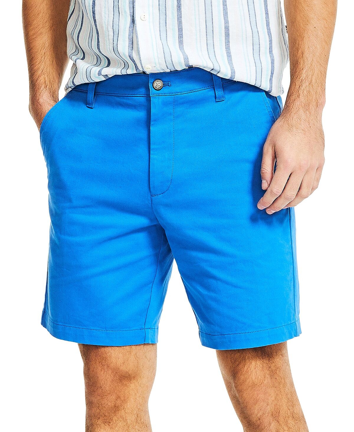 

Эластичные брюки чинос classic-fit длиной 8,5 дюйма без защипов с плоским передом Nautica, мульти