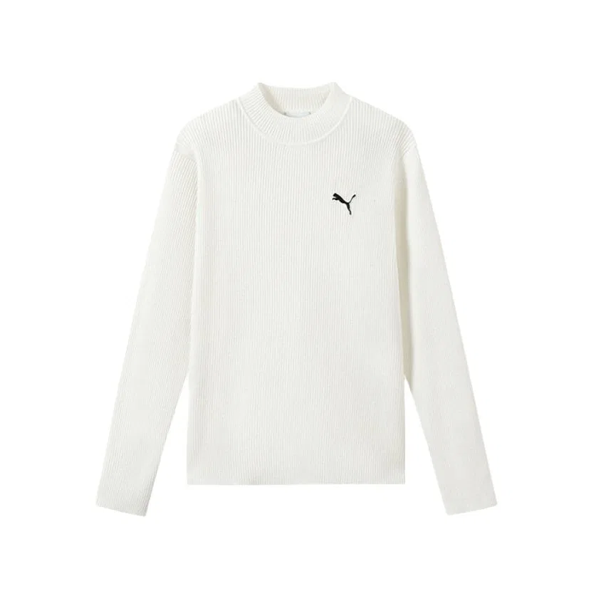 Детский свитер с полуводолазкой PUMA, Raw White 10101