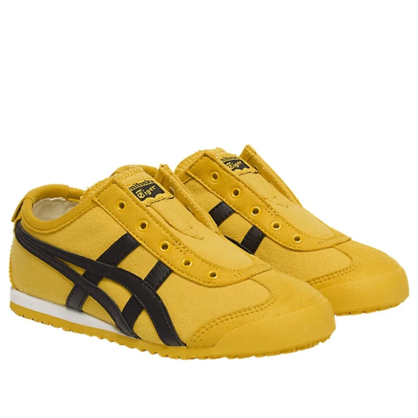 Детские кеды без шнуровки Mexico 66 Slip-On Onitsuka Tiger, желтый — фото 2