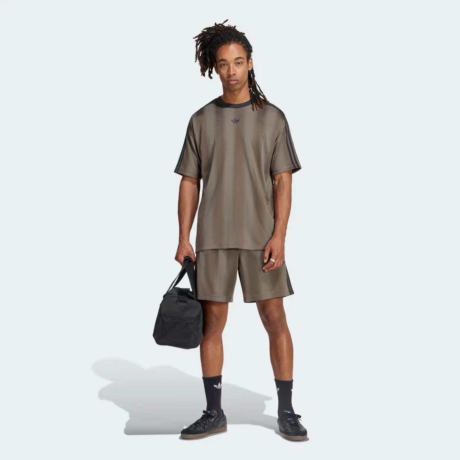 Мужская футболка-джерси свободного кроя Adicolor Jacquard Adidas Originals, Branch — фото 3