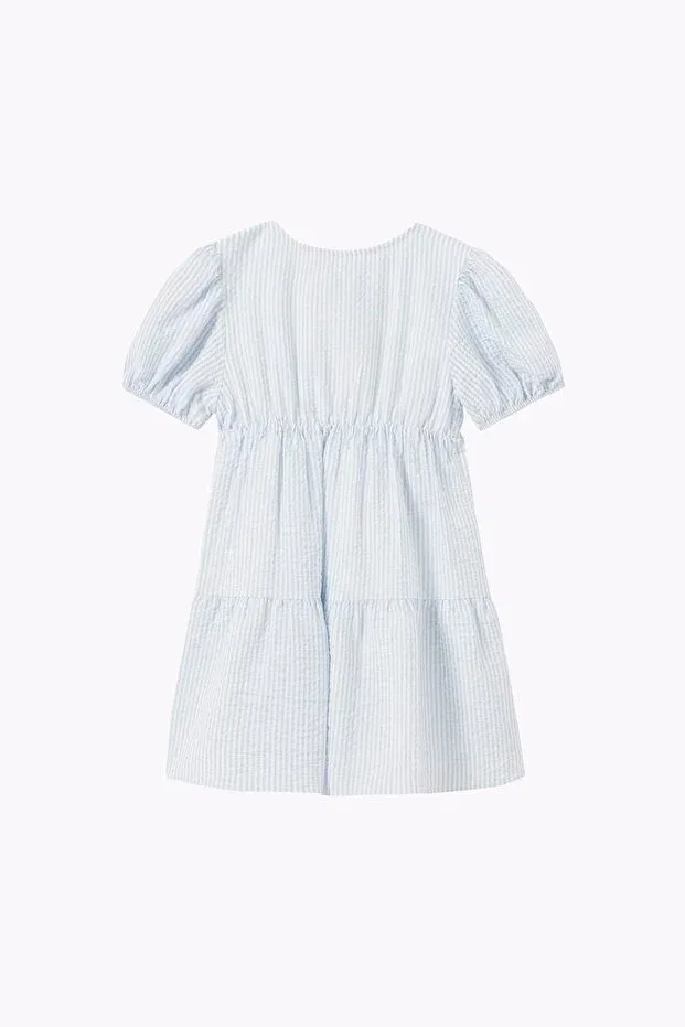 Детское платье для девочек с коротким рукавом Zendaya Dahlia Bianca, Baby Blue — фото 2