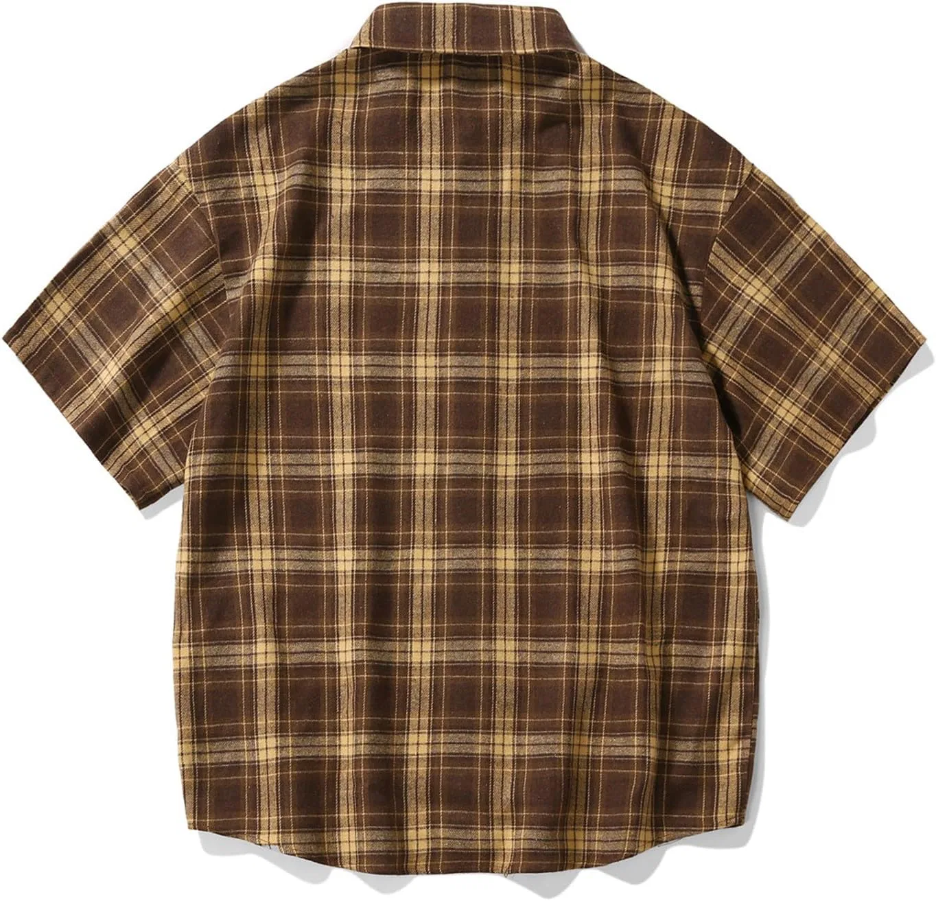 Мужская футболка с принтом Fashion Plaid, Yellow — фото 3