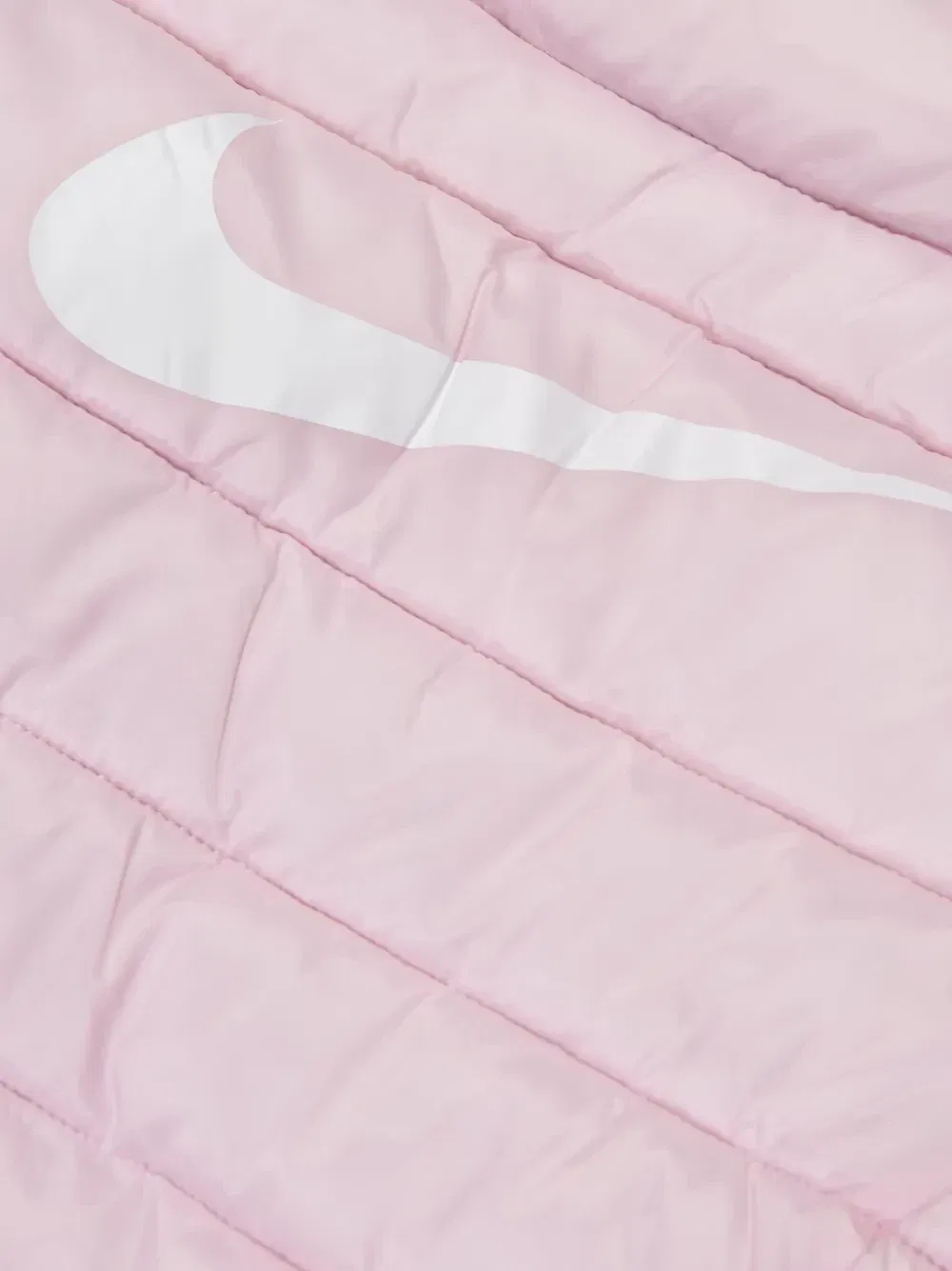 Стеганый пуховик с вышитым логотипом Nike Kids, розовый — фото 4