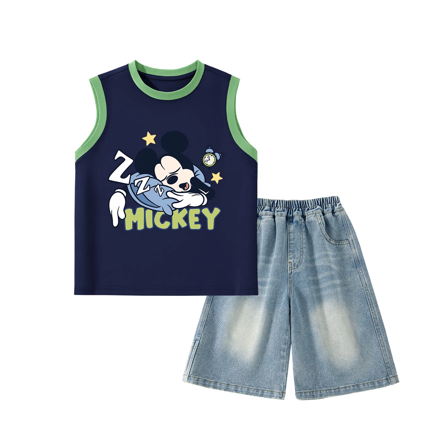 Костюм детский спортивный Disney, Crew Neck Thin Stretch, Dazzling Blue Pink — фото 3