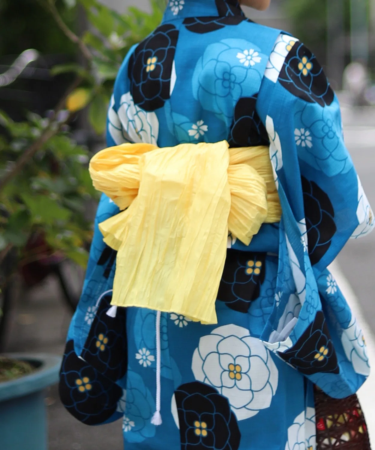Детский пояс-оби для кимоно Yukata-kan Grace, Lemon Yellow