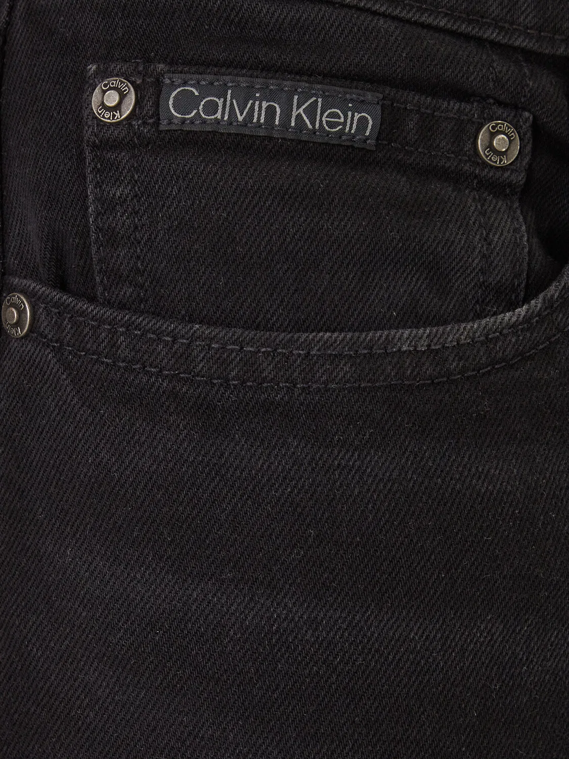 Мужские джинсы прямого кроя Calvin Klein, черный — фото 4