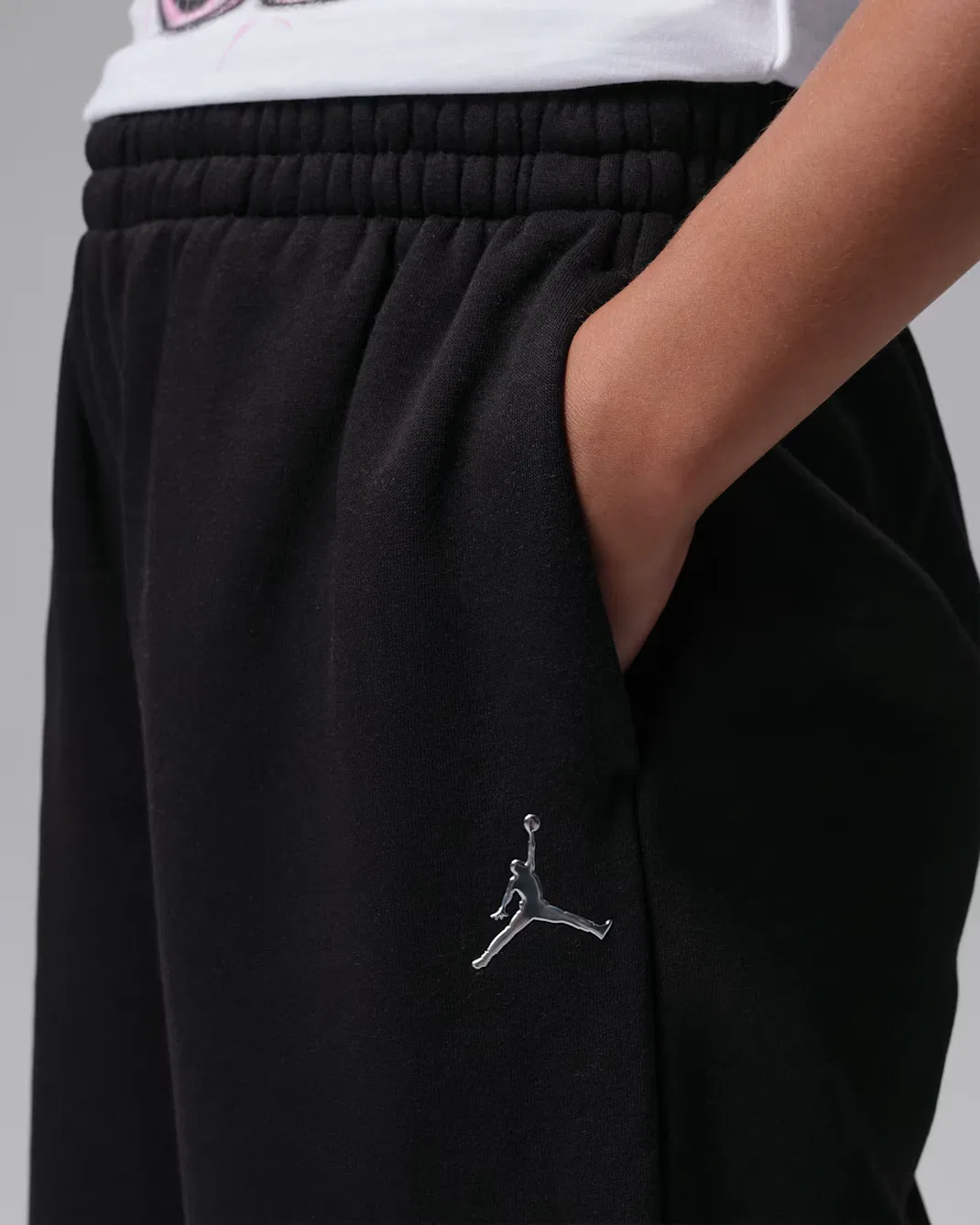 Детские спортивные штаны для подростков Jordan Brooklyn Fleece, Black — фото 4